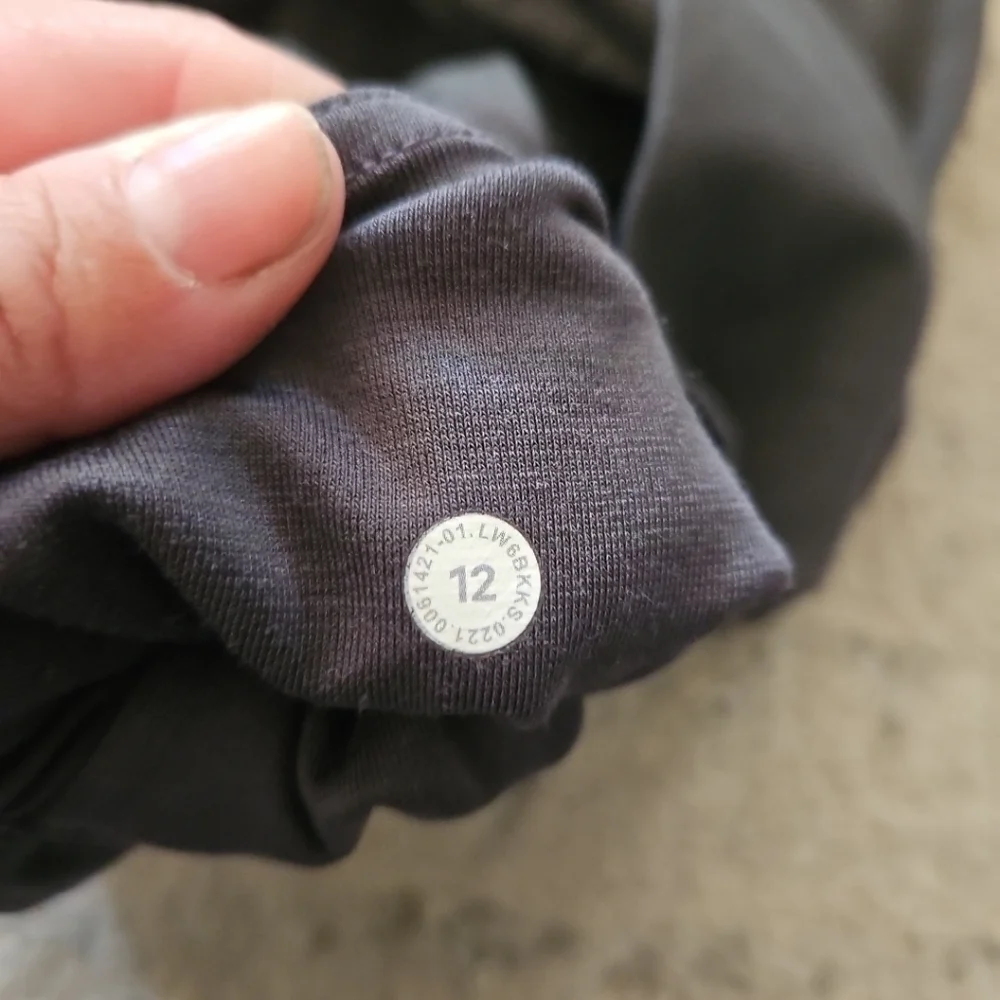 Lululemon Womens Gray Align High-Rise Crop Workout Yoga Stretch Legging 12